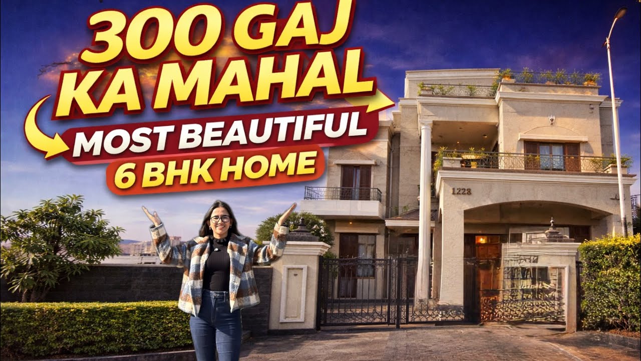 Inside Tour a Brand New 300 Gaj 6 BHK House Design With Lift | House Sale in Mohali Sector 89 Gmada
