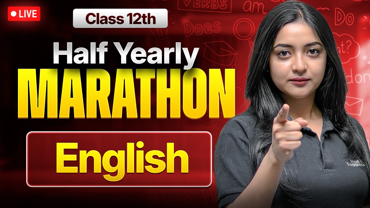 Class 12th English - HALF YEARLY MARATHON 2026-27🔥| Magnollia Ma'am