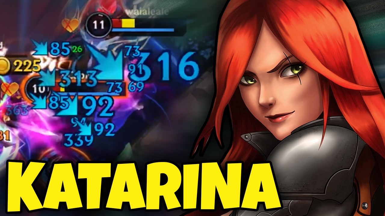 Wild Rift Katarina Mid Gameplay in Season 20 (Build & Runes)