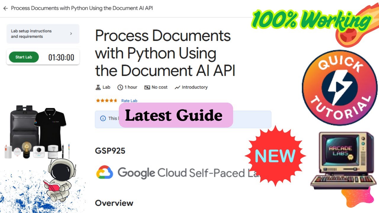 Process Documents with Python Using the Document AI API || GSP925 || #qwiklabs #arcade
