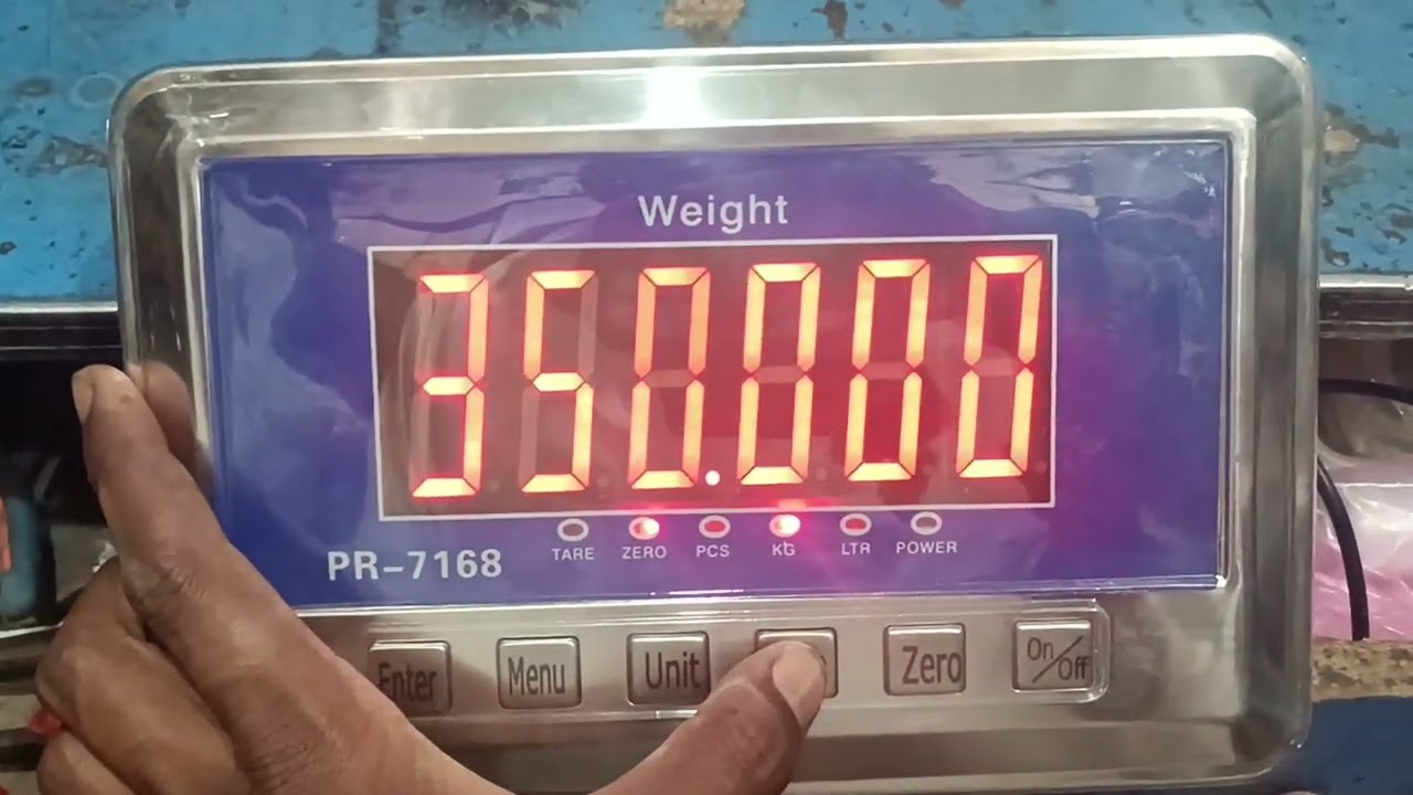 PR-7168  WEIGHING INDICATOR  10 GRAM TO 350 KG CALIBRATION