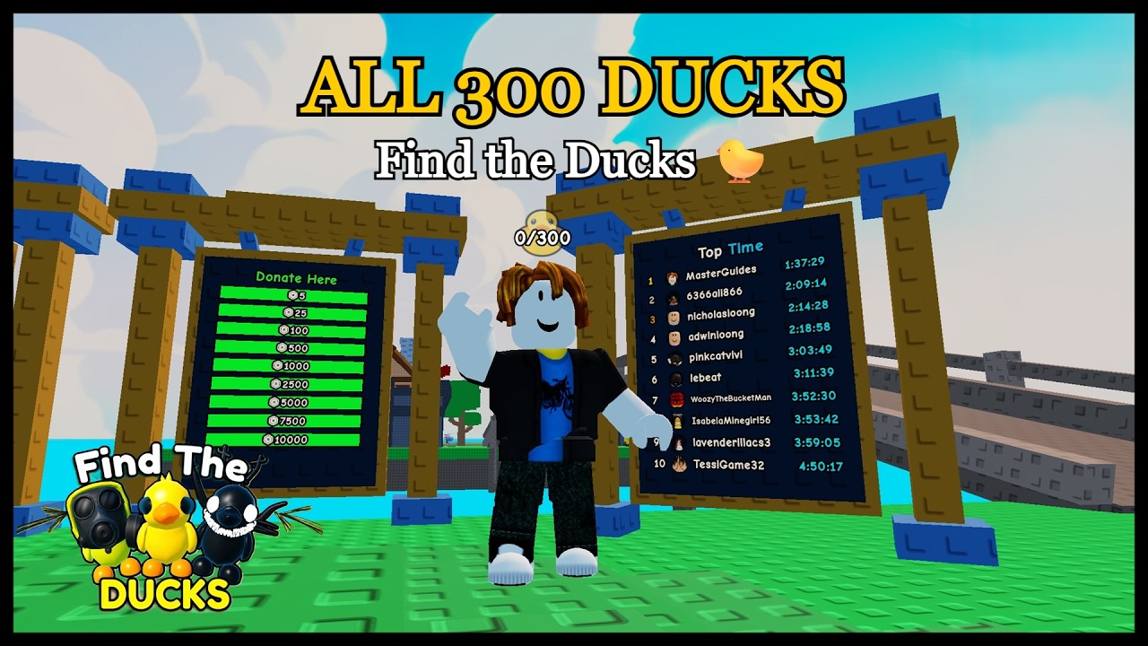 Find The Ducks Walkthrough | ALL 300 DUCKS (Roblox)