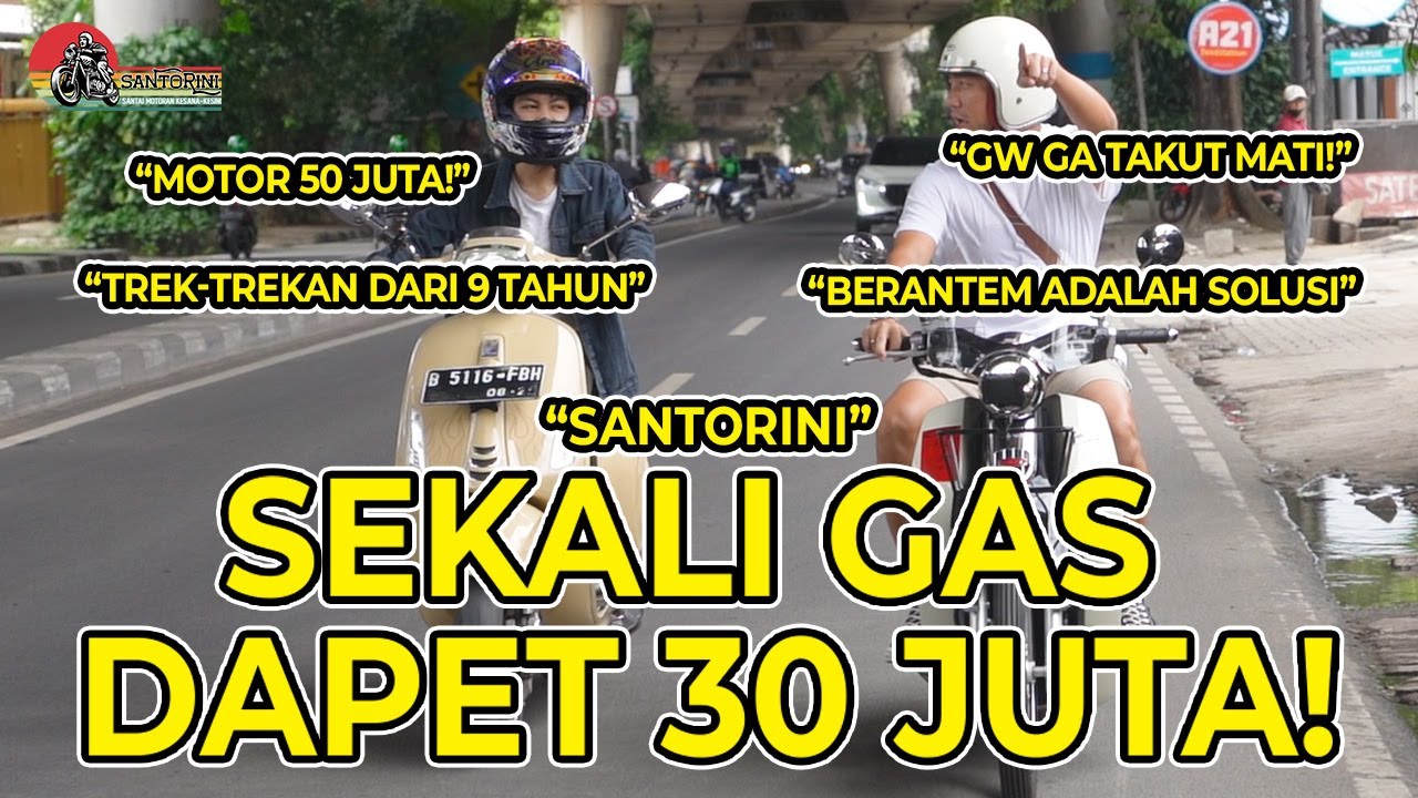 SANTORINI Omesh malah mau jadi pembalap Drag Race. Review bikin motor drag race sampe jadi!