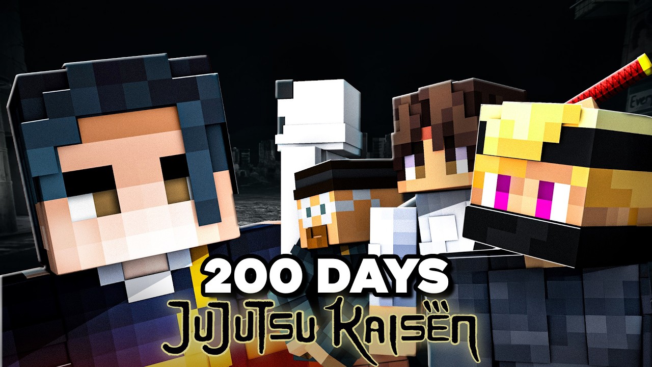 We Spent 200 Days In Jujutsu Kaisen Minecraft! [Full Movie]