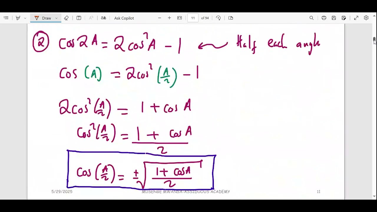 Trigonometry Questions