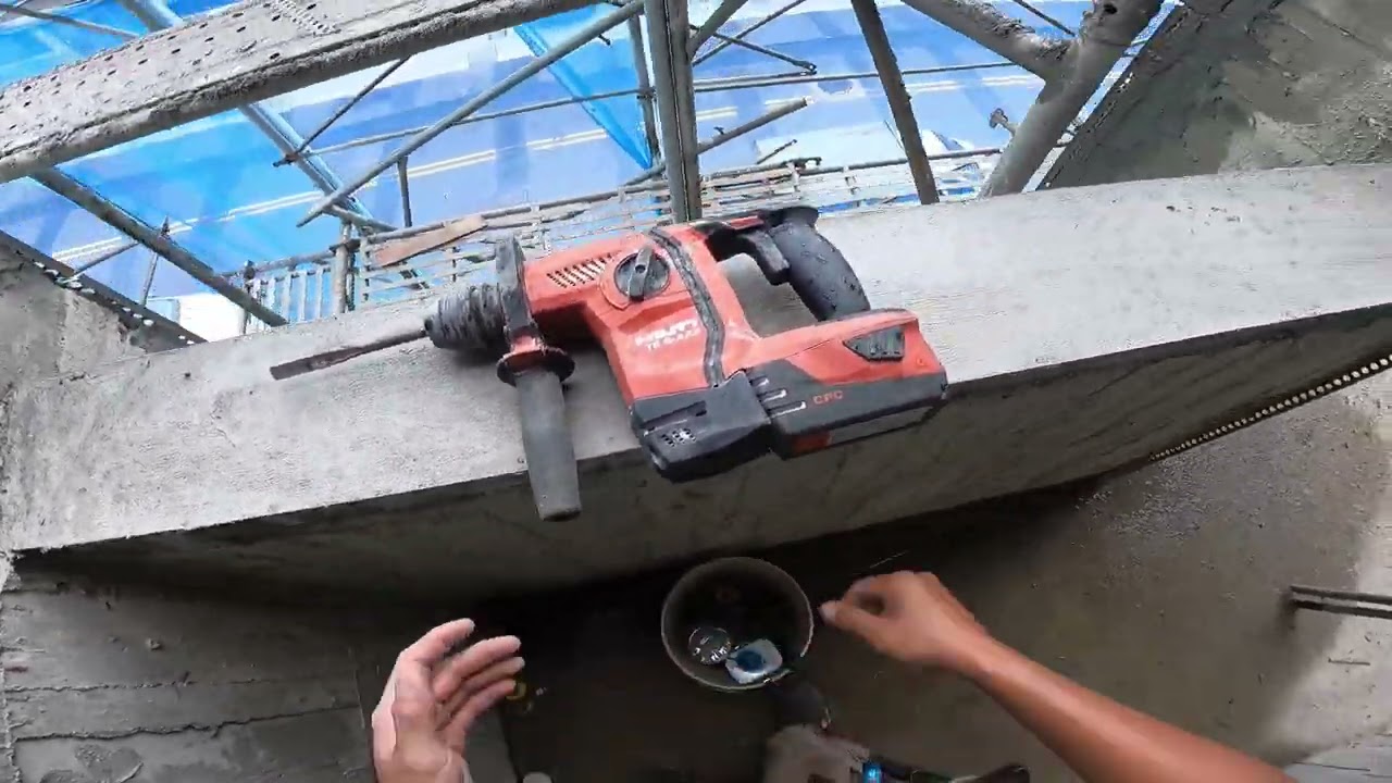 #假日進修班#歡迎報名#工作日常#我把淋浴龍頭出口給偏了........#HILTI#TE6 A22