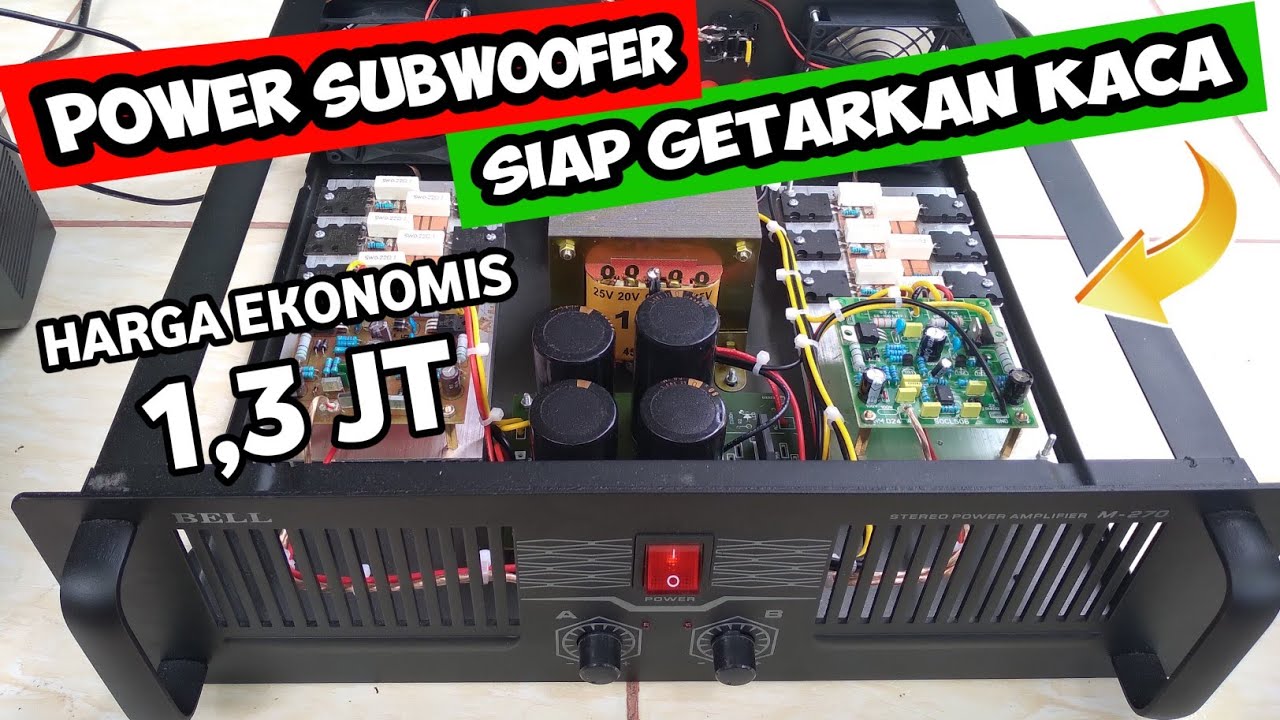 SIAP GETARKAN KACA !!! power subwoofer buat rumahan
