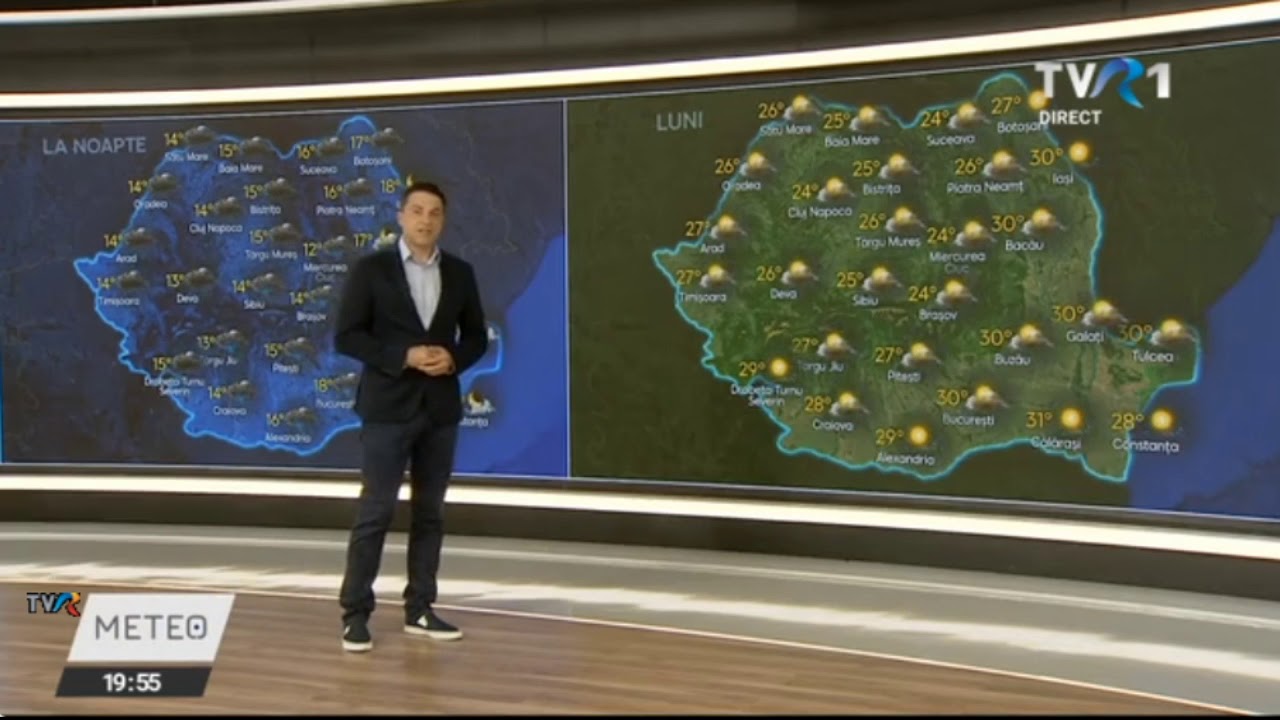 Rubrica Meteo TVR1 - 19 iulie, ora 20:00