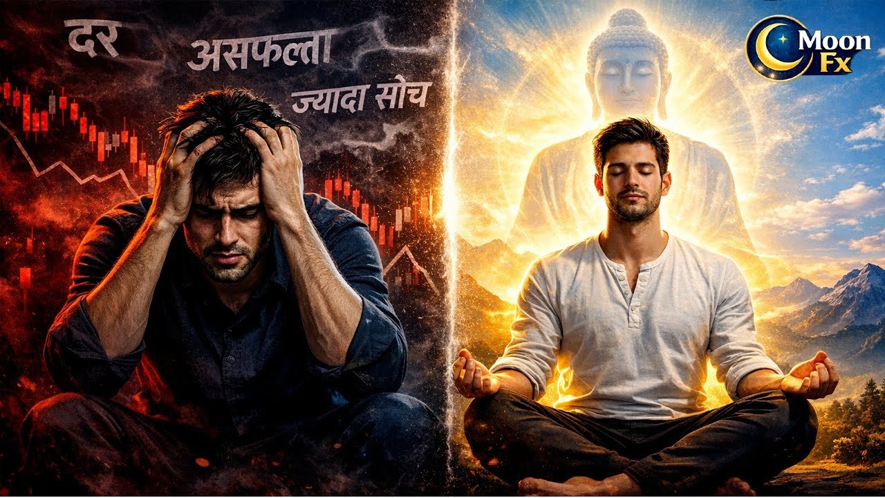 डर से जागरूकता तक 🔥 | Overthinking खत्म करो | Buddha Mindset for Traders | Moon Fx”