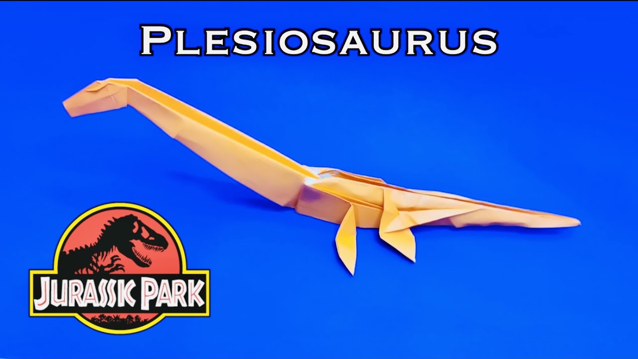 How to make origami dinosaur plesiosaurus tutorial