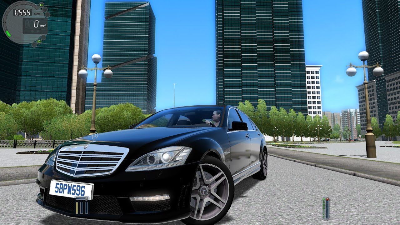 City Car Driving 1.5.0 Mercedes S65 AMG W221 [Logitech G27]