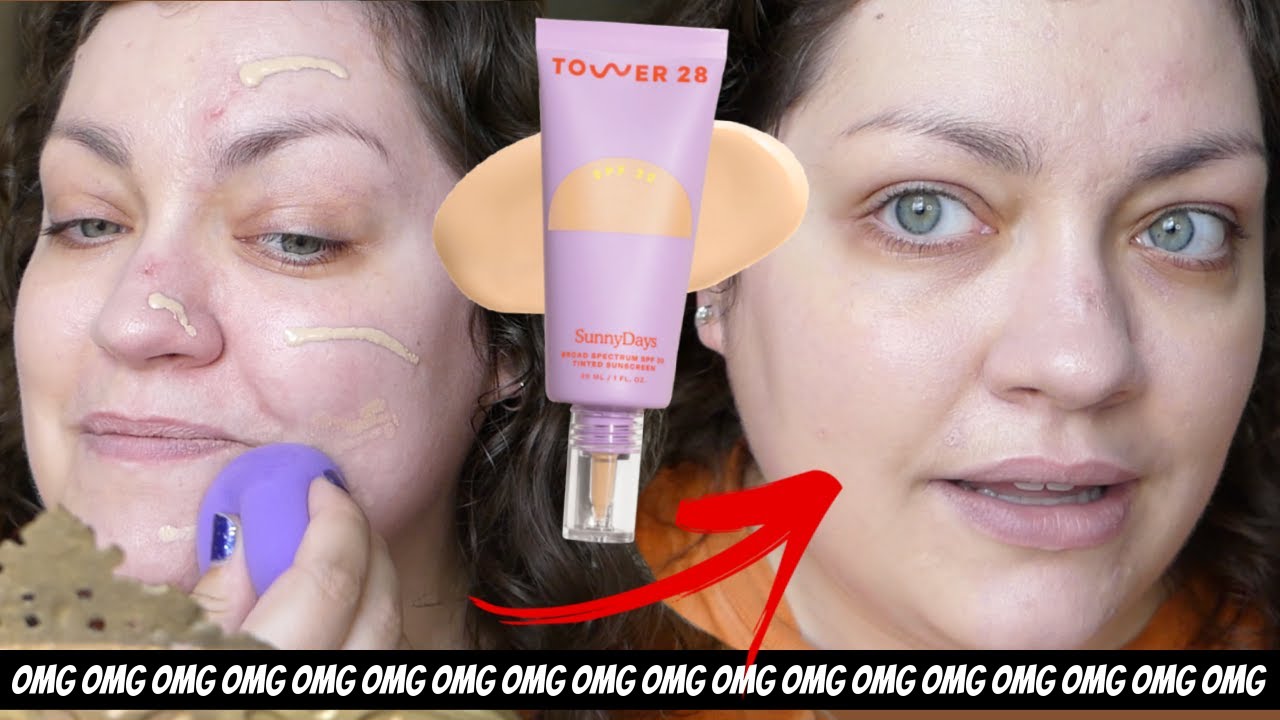 TOTAL GAME CHANGER!? | Tower 28 SunnyDays Tinted Sunscreen Foundation(WEEKLY WEAR: Oily Skin Review)