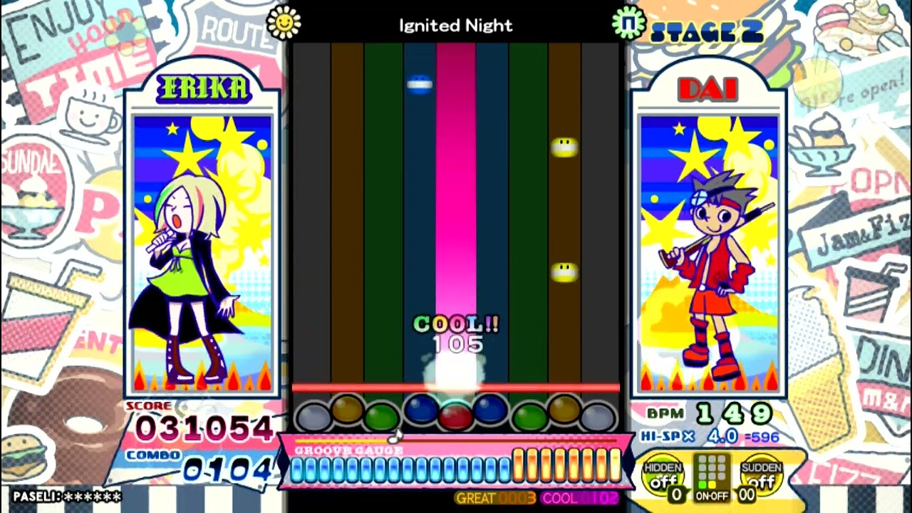 [ポップンミュージック] ヒートアップ / Ignited Night NORMAL [pop'n music]