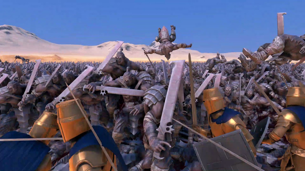 10,000 Orc vs 5,000 Golden Knight | Ultimate Epic Battle Simulator #UEBS