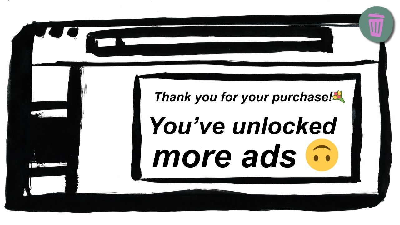 post-purchase ads prove they're running out of ideas