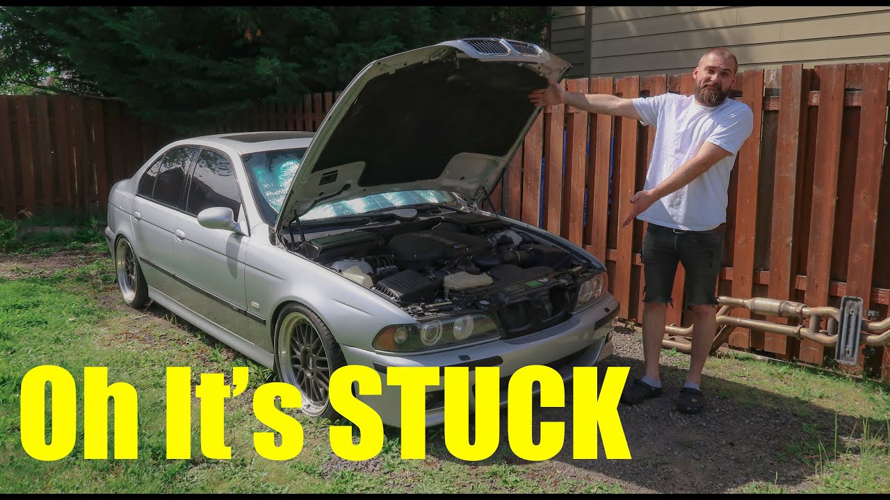 Is Your BMW E39 M5 Hood Stuck as Bad as THIS HOOD?! | Replacing Hood Latches/Cables