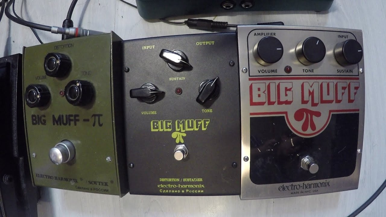 EHX Vintage: Big Muff Russian Green vs Russian Black vs Modern