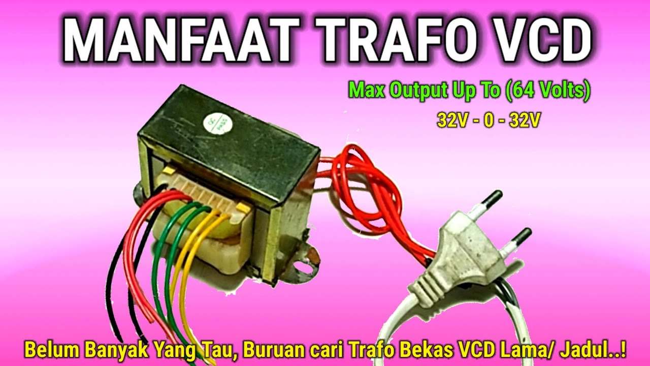 naikkan tegangan output rasakan manfaat trafo bekas vcd untuk power supply DC 12v/32v simetris