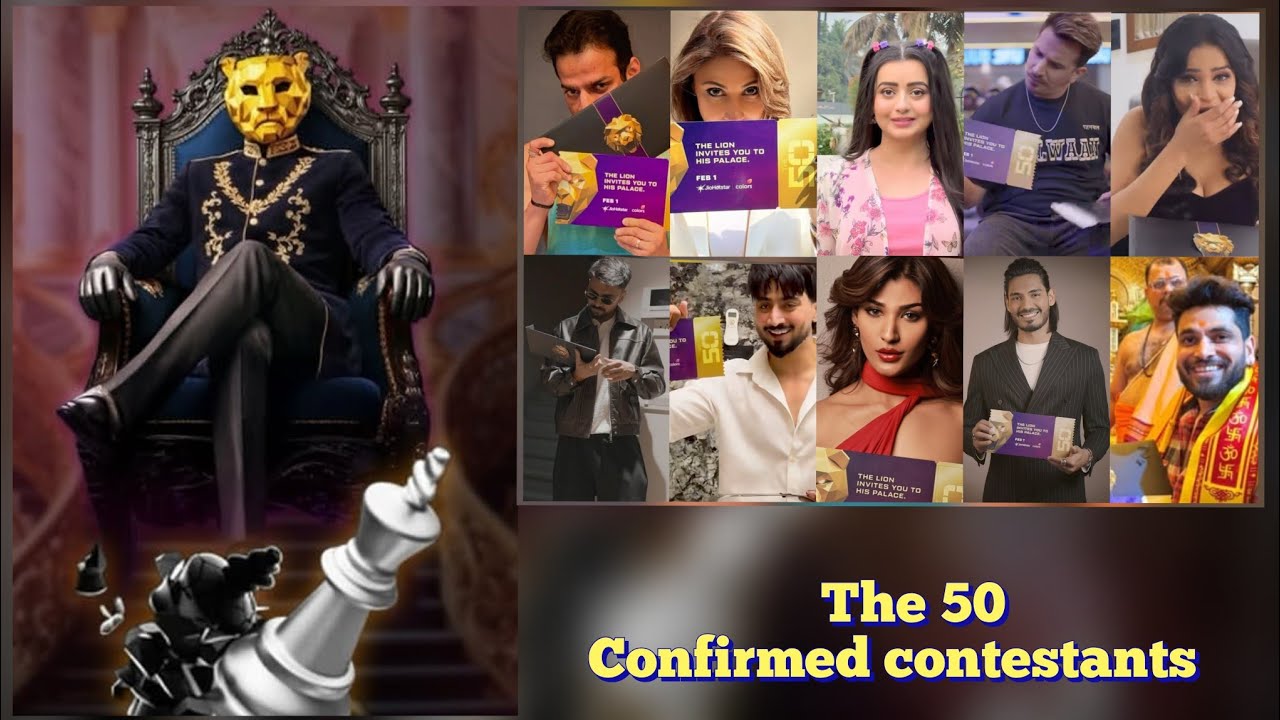The 50 confirmed contestants list | The 50 mahal, premier,task updates|