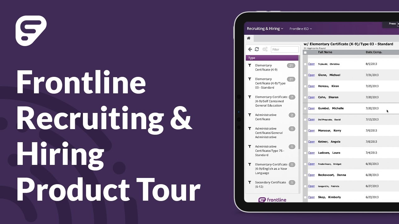 Frontline Recruiting & Hiring Software Tour