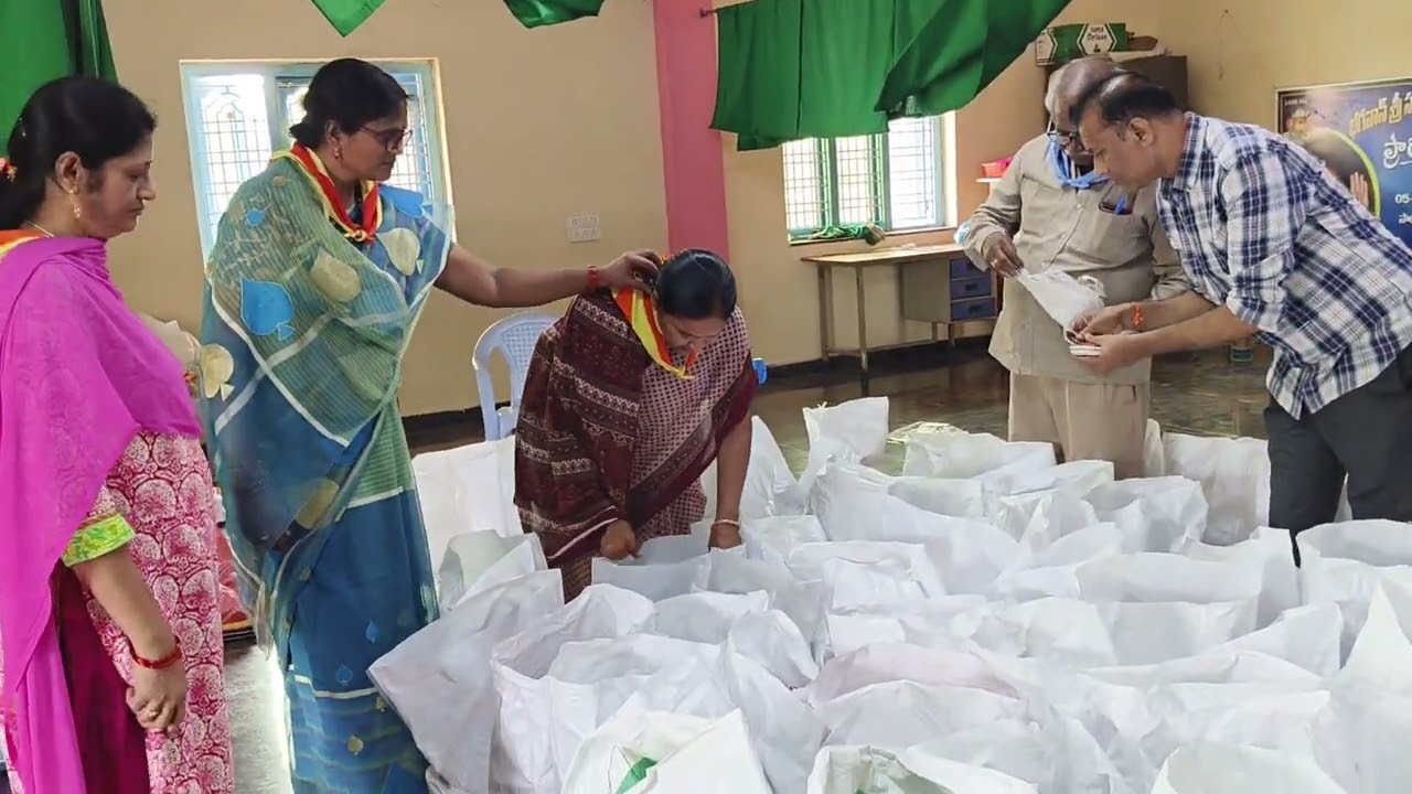 AmruthaKalashams Preparation Seva@Khammam Flood Victims@ SriSathyaSaiSevaSamithiSathupally@15Sep2024