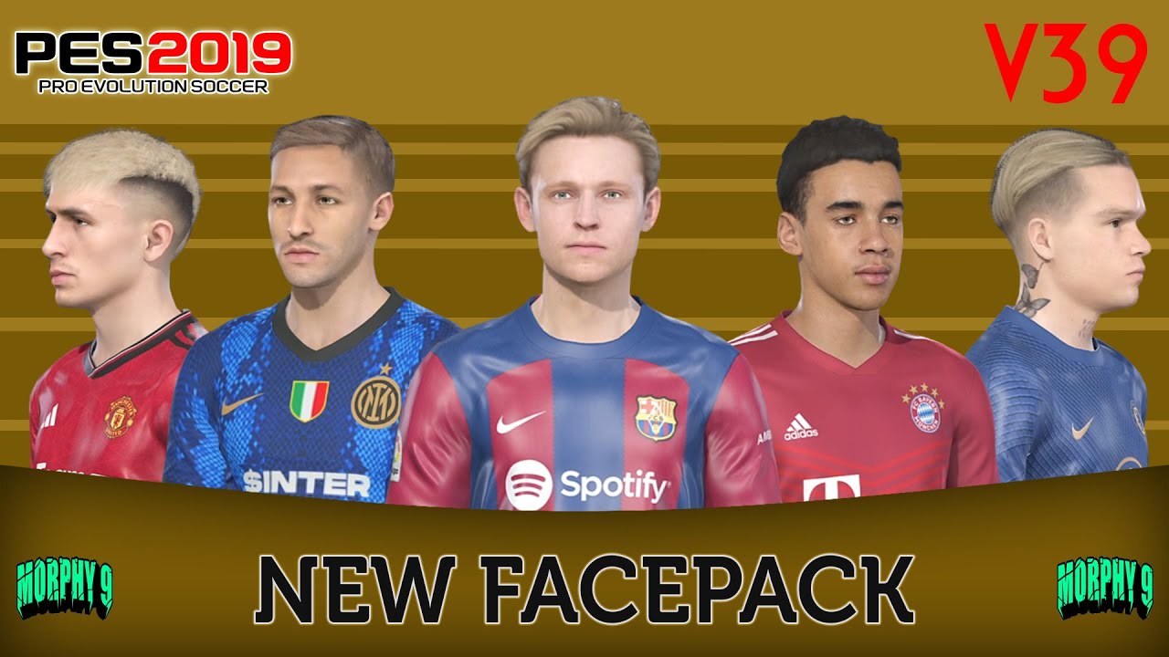 PES 2019 | NEW FACEPACK V39 CPK & SIDER VERSION | FACED MIXED