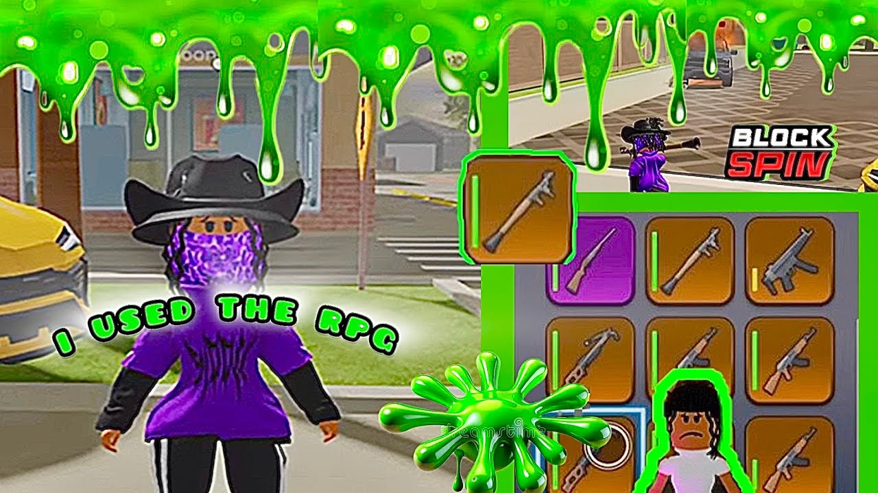 I TOOK LOOT WITH MY RPG IN ROBLOX BLOCKSPIN