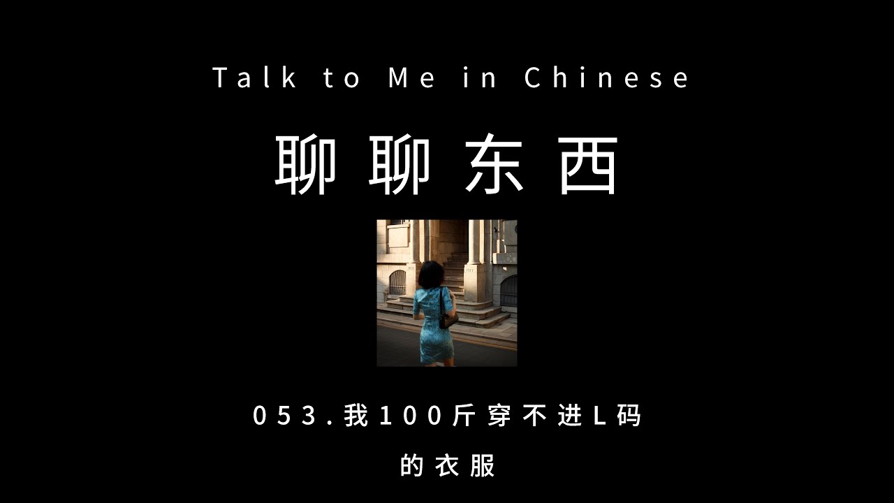 [CH PINYIN] 053. I (50kg) can't fit in a size large 我100斤穿不进L码的衣服 - ttmiChinese「聊聊东西」
