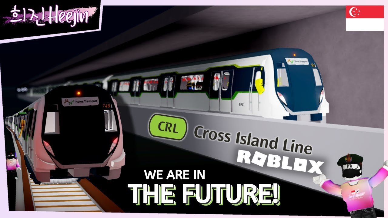 В БУДУЩЕМ! Посещение новой линии Cross Island в Сингапуре в ROBLOX! | 희진Heejin