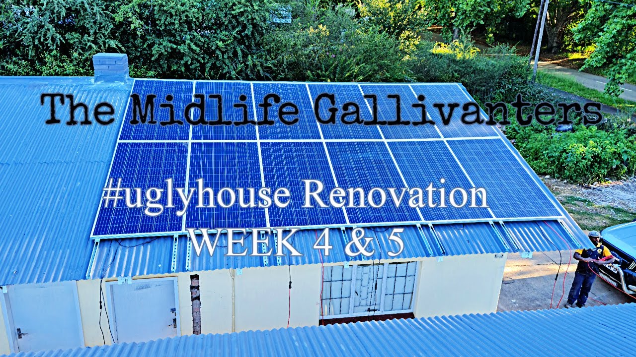 #uglyhouse Renovation | Weeks 4 & 5 | Plumbing, Electricity and Solar Power