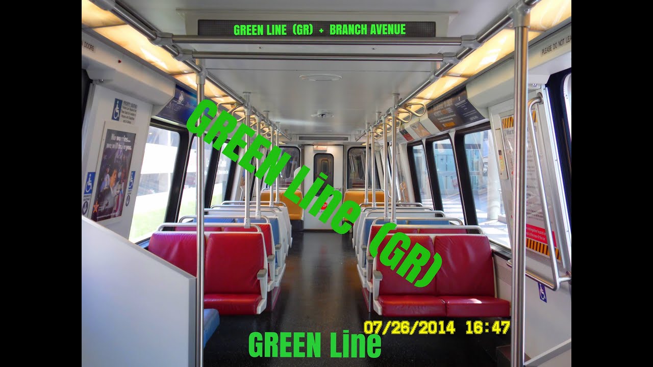 WMATA Metrorail: 🟩Green Line (GR) Greenbelt to Branch Avenue | 𝑭𝒖𝒍𝒍 𝑹𝒊𝒅𝒆