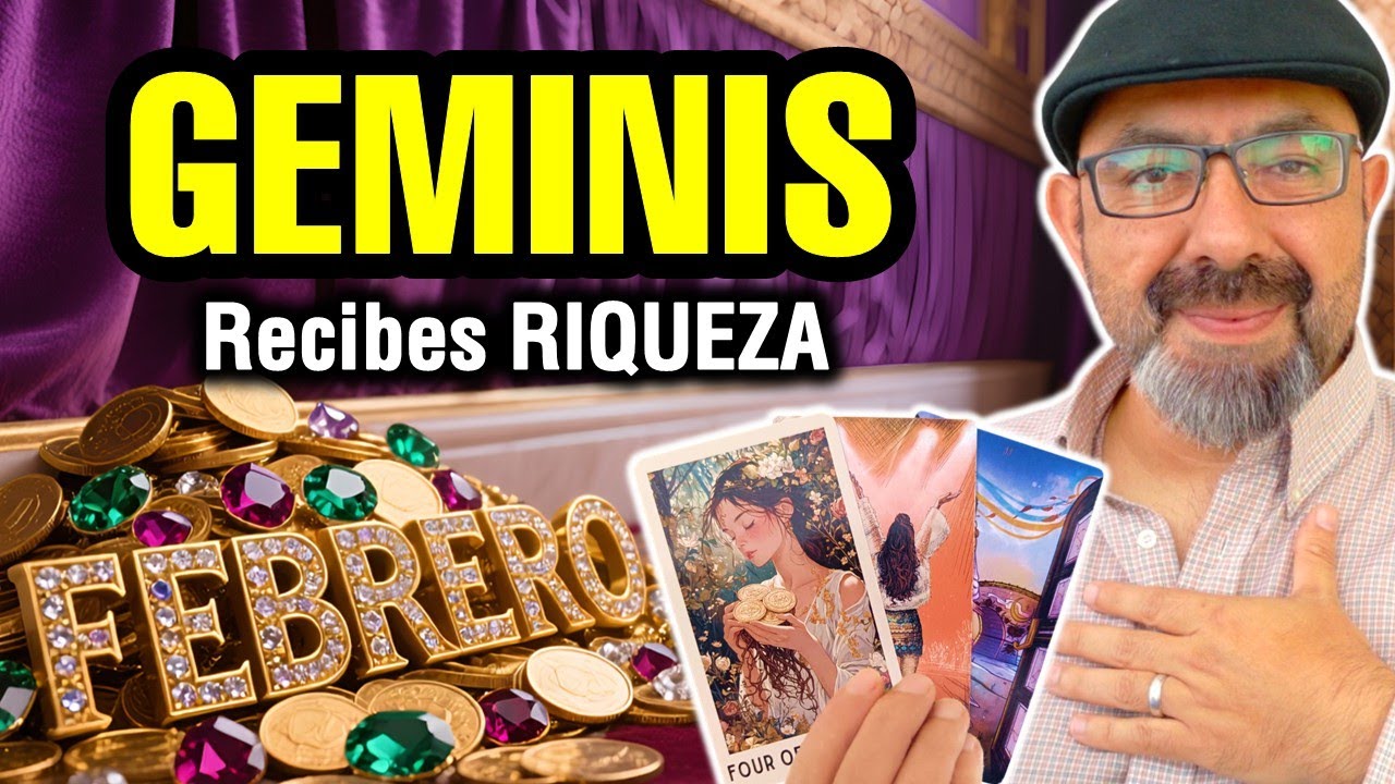 Géminis ♊️ Febrero de DINERO. 3 noticias MILLONARIAS 🔮 TAROT mensual de riqueza