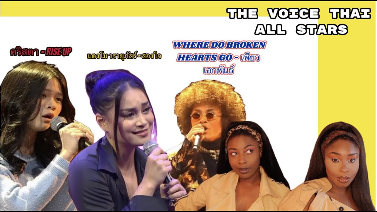 The Voice All Stars Reaction🇹🇭  คริสตา - Rise Up, เพียว เอกพันธ์, แตงโม วรายุภัสร์ - สองใจ THAI SUB