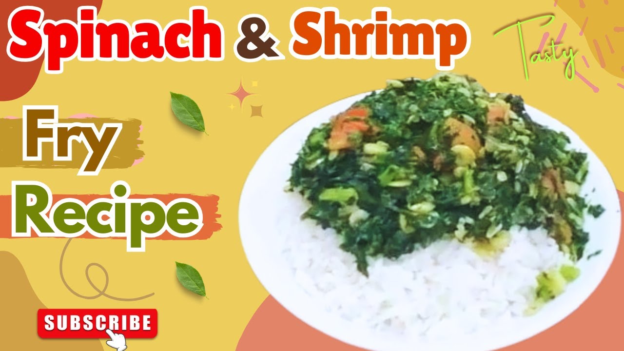 Guyanese Fried Spinach with Shrimp | Easy & Authentic Caribbean Recipe