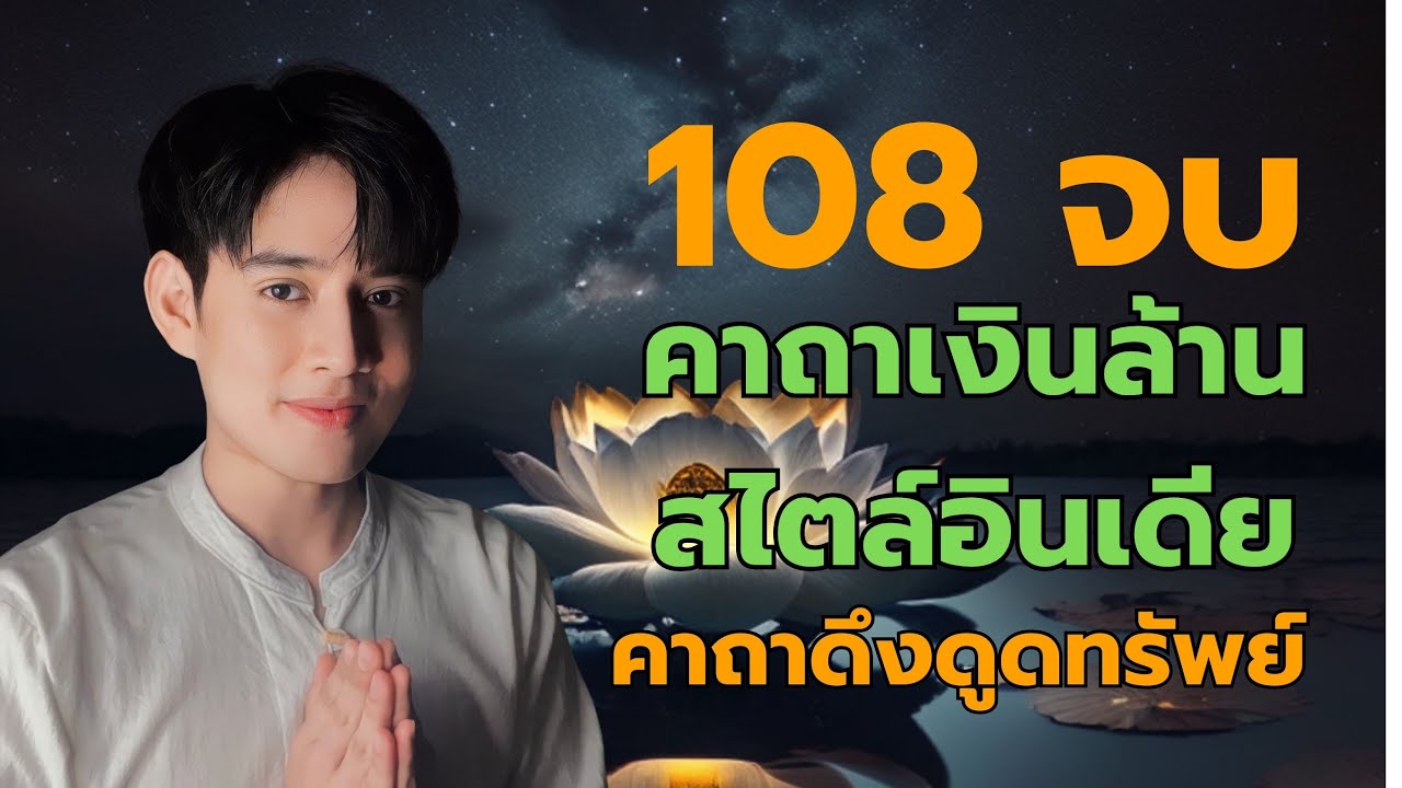 เพลงคาถาเงินล้าน หลวงพ่อฤาษีลิงดำ ดนตรีสไตล์อินเดีย 108 จบ ผ่อนคลาย เพิ่มพลังดึงดูดเงินล้าน