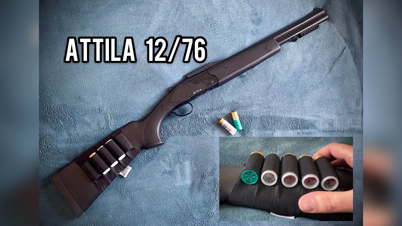 Présentation du fusil superposé ATTILA Integra 12/76 Khan-Arms. ( Défense du domicile )