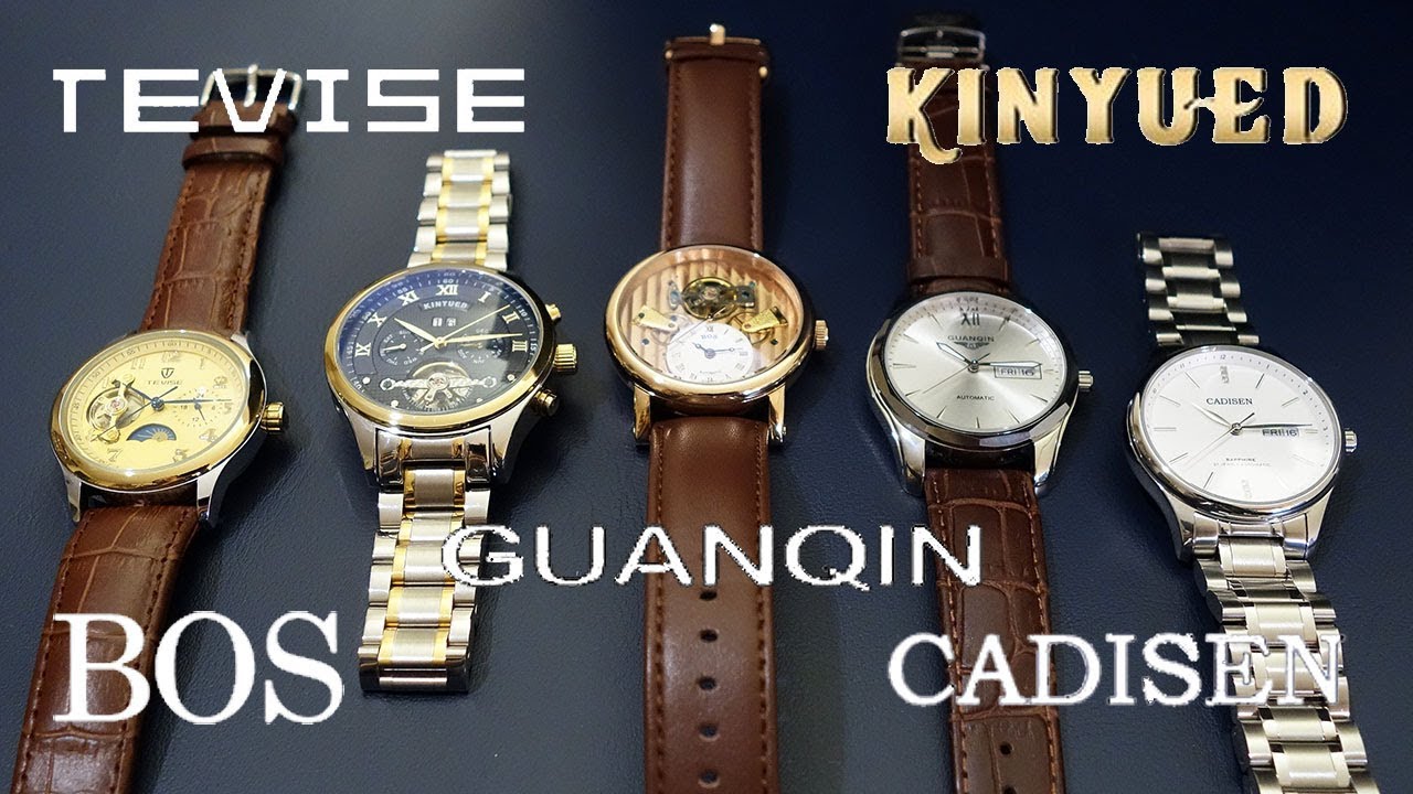 Budget Dress Watch Comparison - Tevise, Kinyued, Angela Bos, Guanqin & Cadisen - Perth WAtch #158