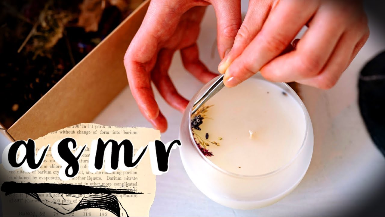 🕯️ Candle making and Workshop on a rainy day 🍂 Unintentional ASMR [Storm, Crafting, Wax, Brewing…]