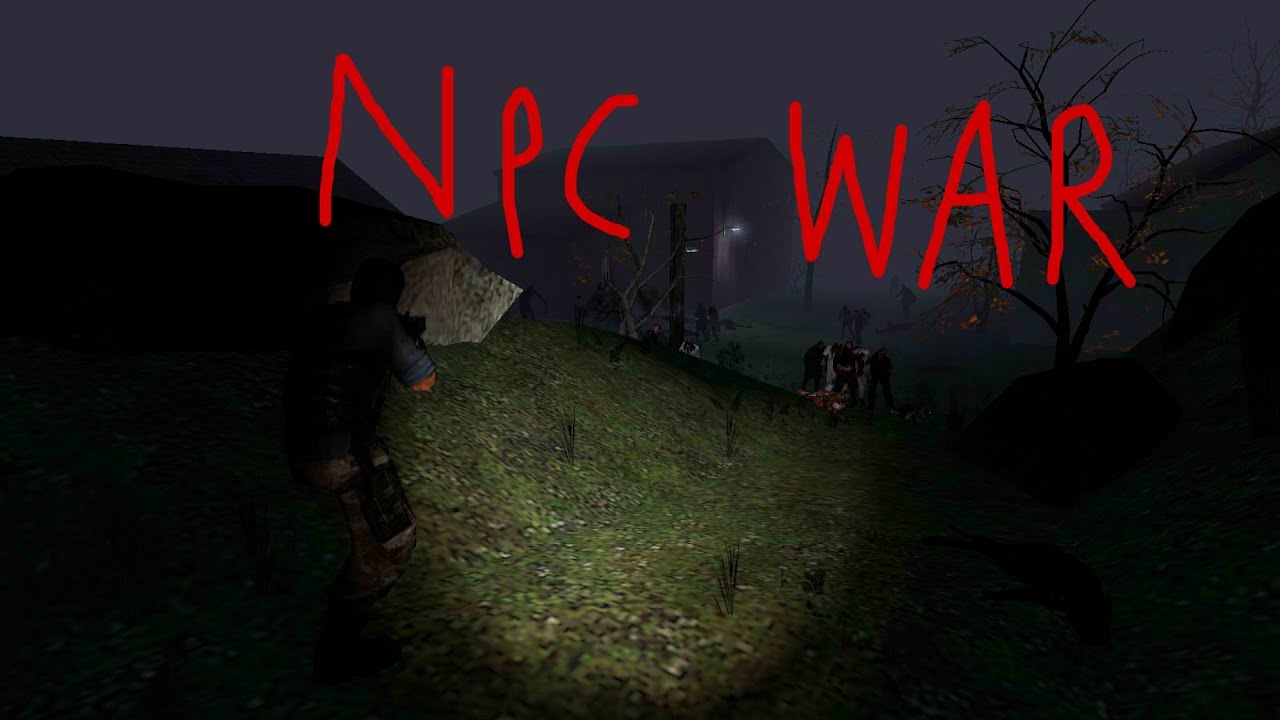 Counter Strike Source vs Zombie (GMOD NPC BATTLE)