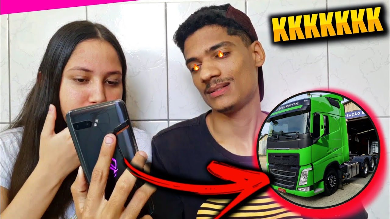 😂DESAFIEI A NAMORADA ACERTAR O NOME DOS CAMINHÕES KKKK