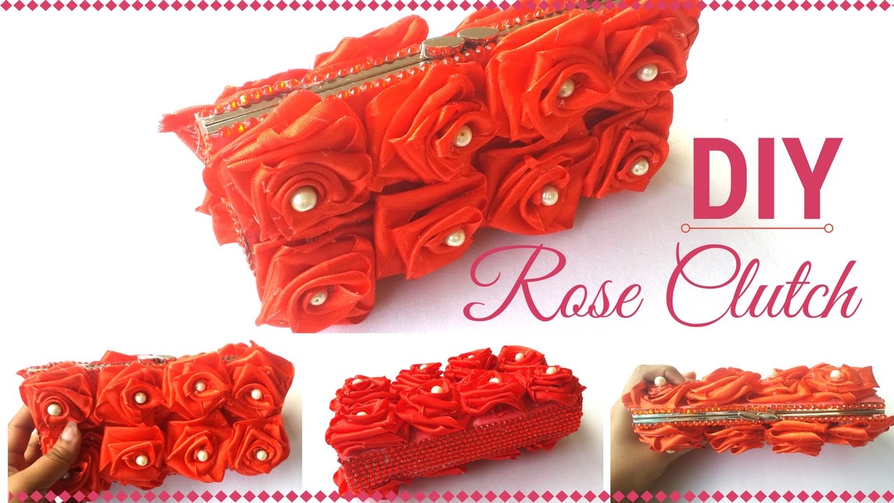 Beautiful DIY Rose Clutch Purse Making Tutorial For Girls and Teenagers | By Maya!