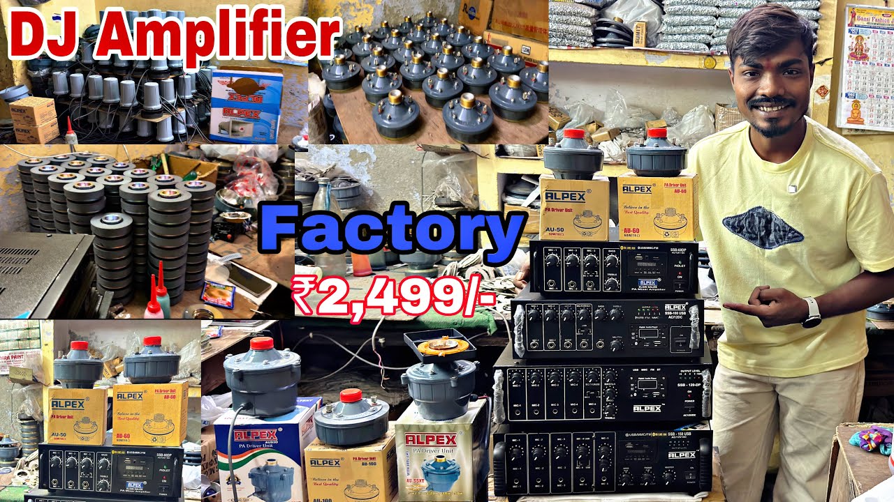 Dj amplifier factory…😱🔥
