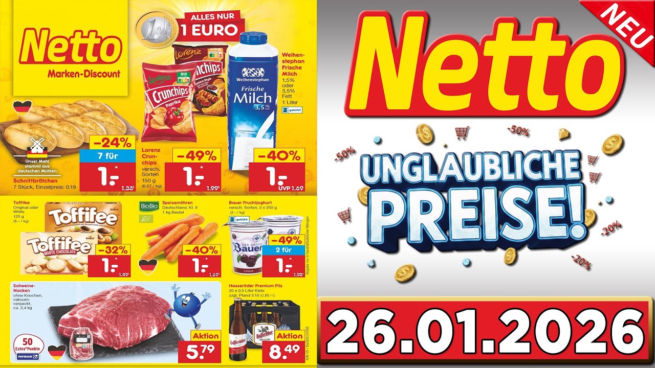 NETTO Prospekt Diese Woche – Gültig von 26.01.2026-  Angebote werbung