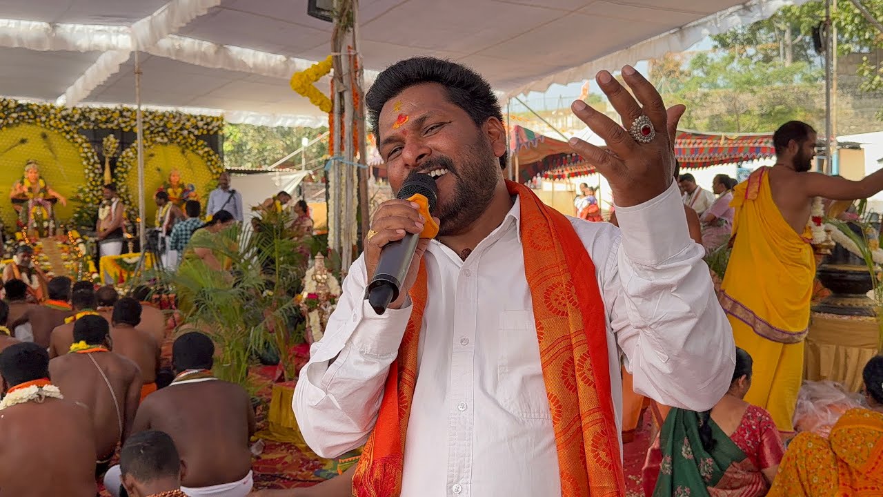 Sircilla Sagar Ayyappa Swamy Songs live performance at Ayyappa Swamy Padi Pooja at Film Nagar 
