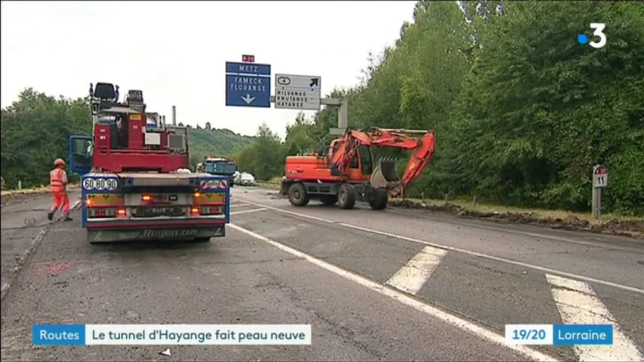 Travaux de restauration du tunnel du bois des chênes à Hayange