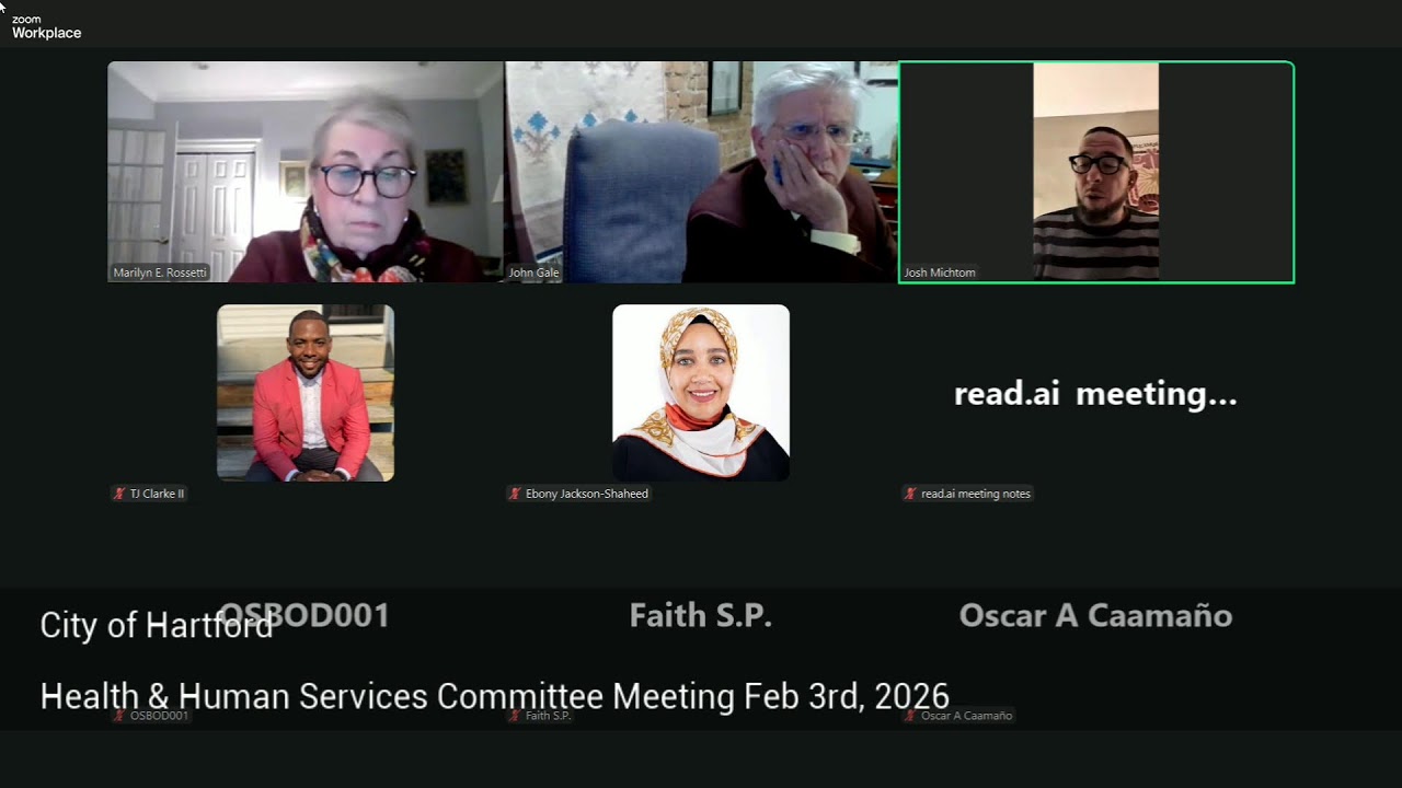 City of Hartford Health & Human Services Committee Meeting Feb 3rd, 2026