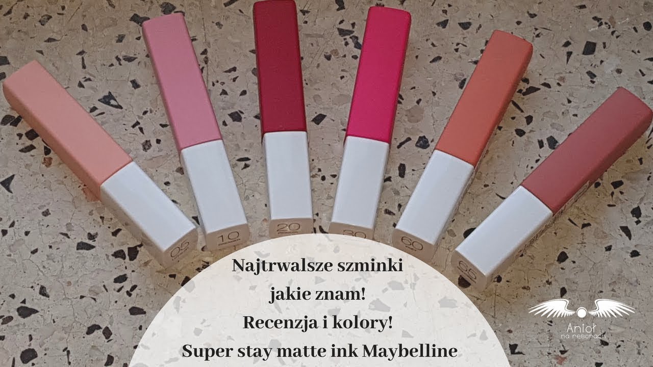 Najtrwalsze szminki jakie znam! Recenzja i kolory! Super stay matte ink - Maybelline