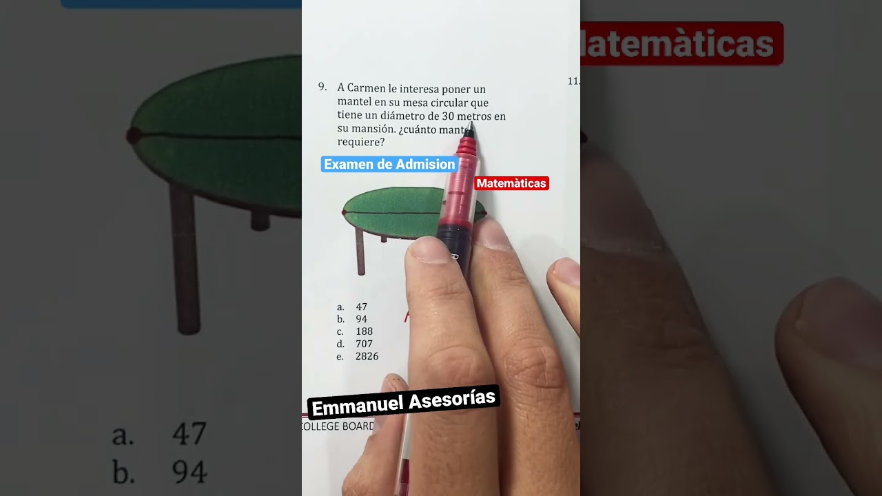 Ejercicios de Pensamiento Matem&aacute;tico para el Examen del Ceneval. #matematicas  #shorts  #ceneval