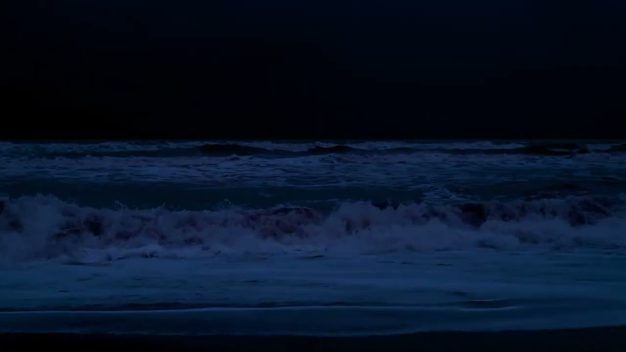 Peaceful Sleep Ocean Sounds   A Dark Screen and Soothing Sounds for Perfect Sleep