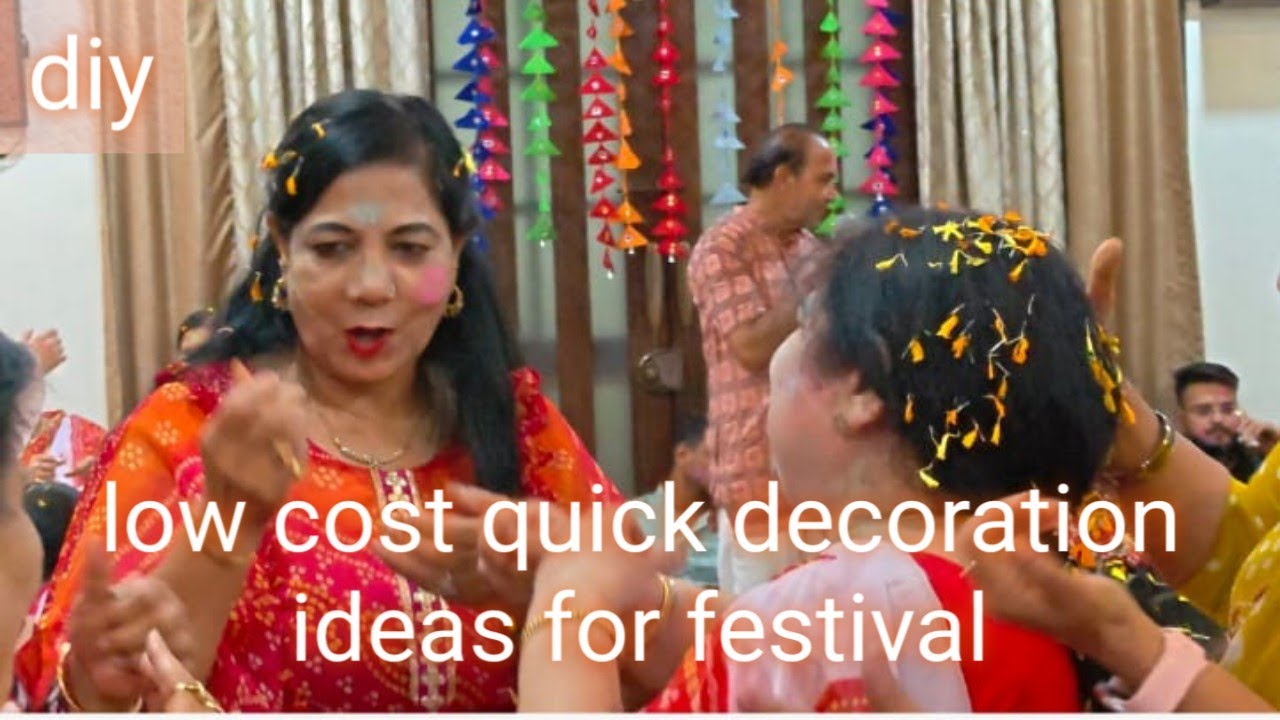 Holi Decoration Idea At Home/Low Cost Decoration For Fag Utsav/Diy Holi 2026/Last Minute Decoration 